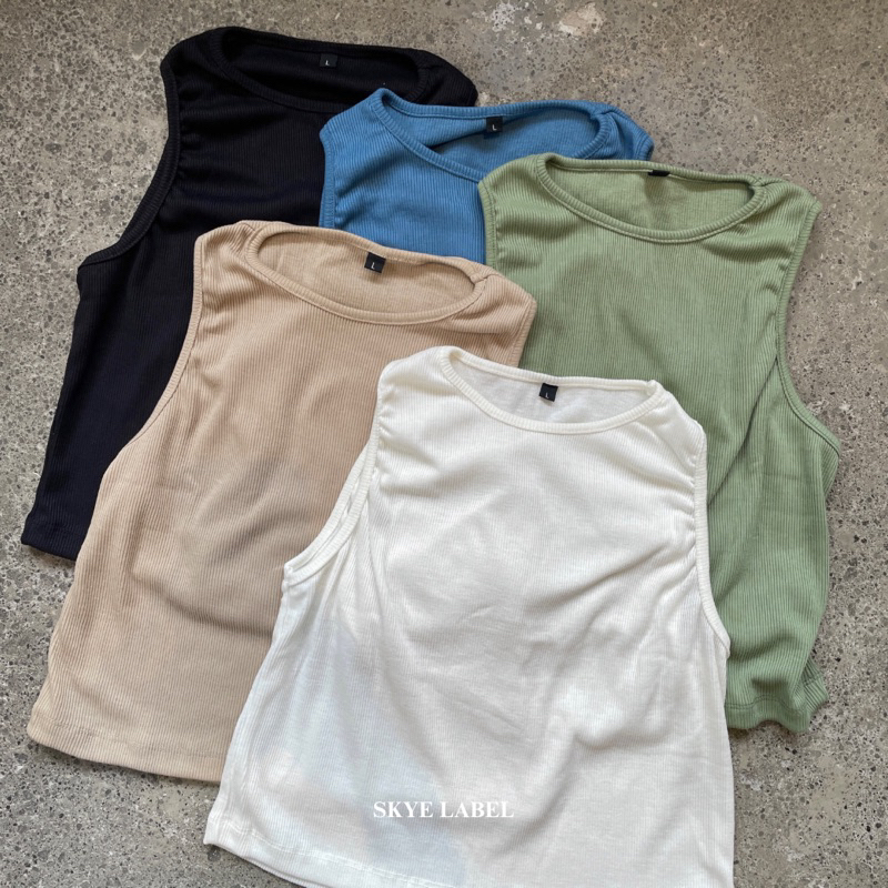 SKYE LABEL - เสื้อพื้นฐานถักหยวน / เสื้อกล้ามด้านใน
