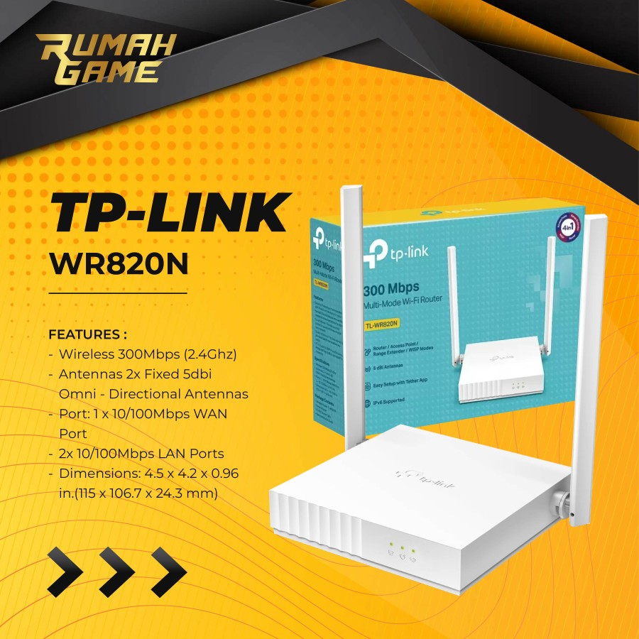 เราเตอร์ Tp-Link WR820N - เราเตอร์ Tp link WR 820N - Tplink TL-WR820N