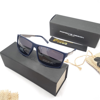 Porsche DESIGN 801 แว่นตากันแดด เลนส์โพลาไรซ์ 100% || แว่นตากันแดด ป้องกันรังสียูวี สําหรับผู้ชาย 100