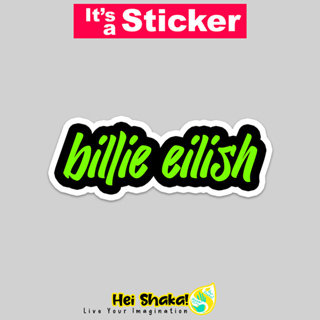 สติกเกอร์ไวนิล กันน้ํา ลาย Billie Eillish