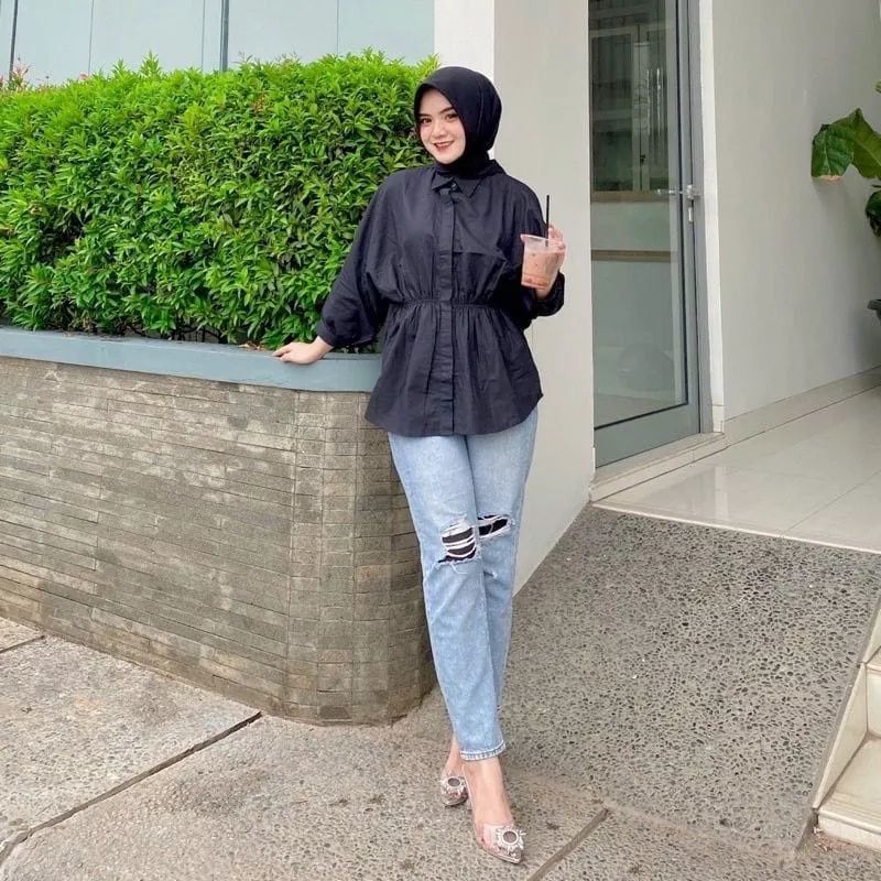 Kemeja Alya SHIRT - WOMEN& 39;S SHIRT - WRINKLED WOMEN& 39;S SHIRT