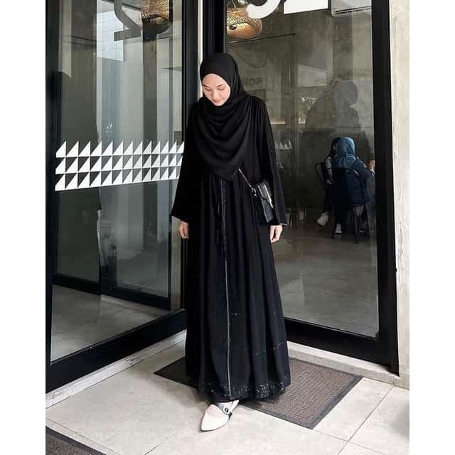 5.5 ส่วนลด amyar Black Chiffon Layer Abaya - ABAYA HAURA - Muslimah Gamis สําหรับเด็ก วัยรุ่น ผู้ใหญ่ - พร้อมส่ง [COD และ SPayLater AVAILABLE] Swarovski - sudaya มุสลิม - แฟชั่นจัมโบ้ - sy กุ๋งรยา