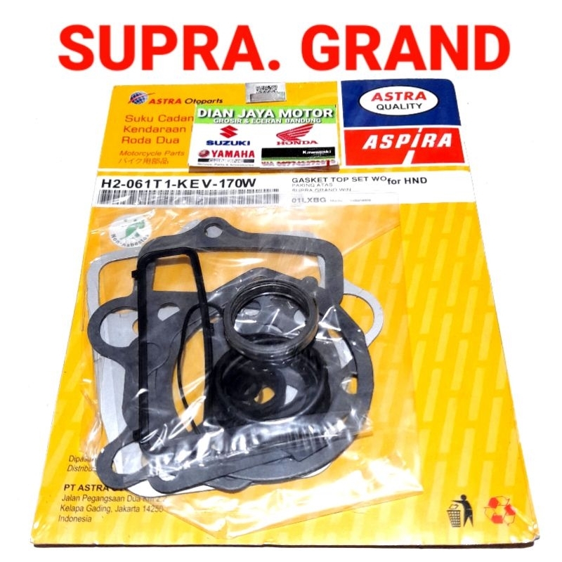 HONDA SUPRA ASTREA GRAND KEV WIN 100 ORIGINAL ASTRA ASPIRA H2-051T1-KEV-170W TOPSET GASKET