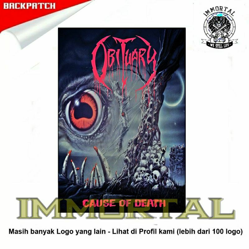 ตราสัญลักษณ์ Obituary Back Patch