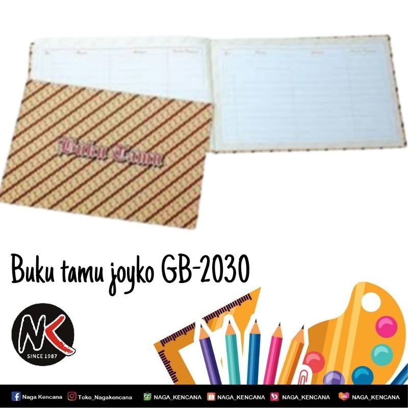 JOYKO GB-2030-6 หนังสือแขกบาติก/หนังสือเทศกาล/หนังสือรายการแขกที่เชิญ