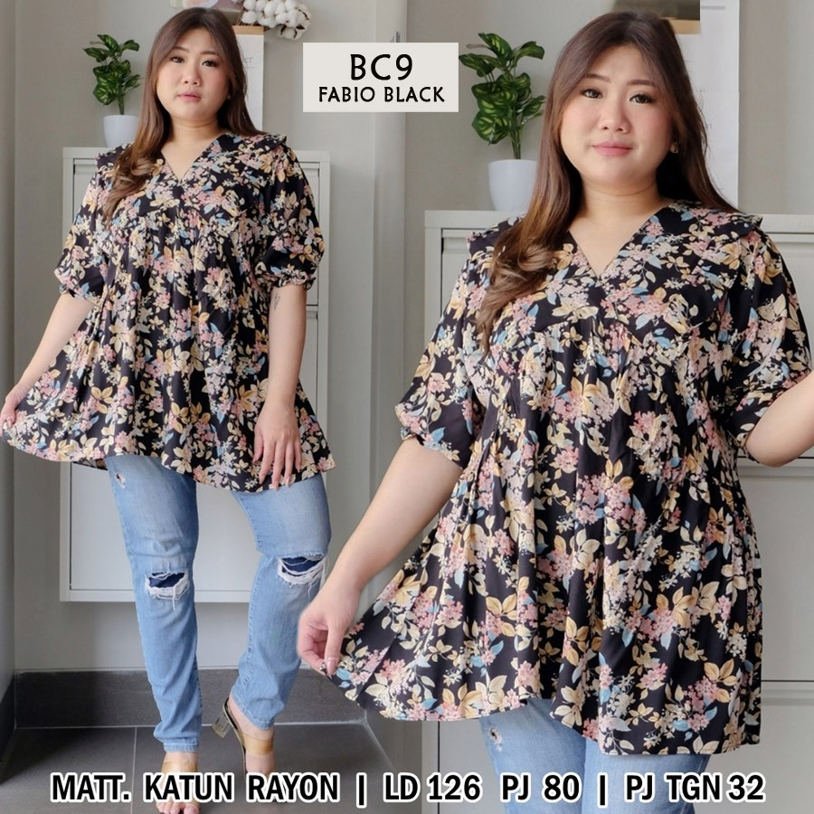 / ผู้หญิง JUMBO BLOUSE LD 120 / BC9 JUMBO WOMENS BAJU LD 120 130 140 / KIKAANIAN KOREAN TOP LONG SLE