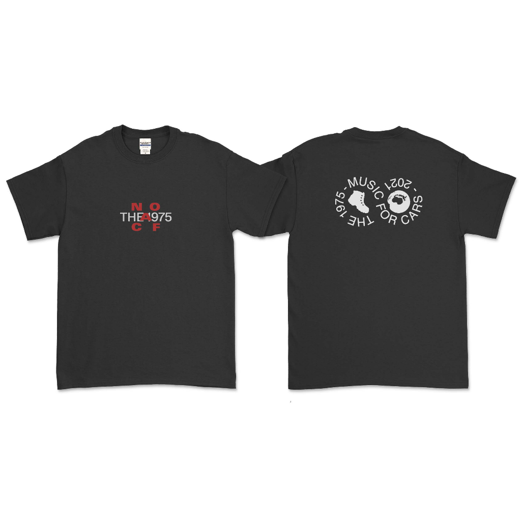 THE 1975 - MUSIC FOR CARS T-SHIRT (FRONT BACK)