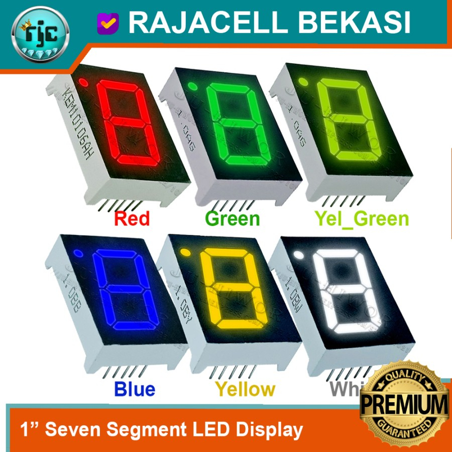 1" Seven Segment Display 1 หลัก 7 ส่วน 1 นิ้ว LED Digital Tube
