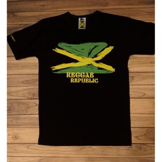 เสื้อยืด พิมพ์ลาย Reggae REPUBLIC jamaica