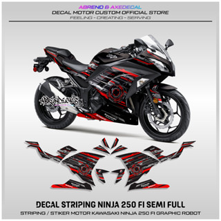 สติกเกอร์ ลายหุ่นยนต์ NINJA 250 FI OLD ROBOTIC CUSTOM KAWASAKI NINJA FI สําหรับติดตกแต่งรถจักรยานยนต์ พร้อมส่ง