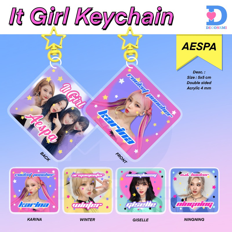 IT GIRL // AESPA KEYCHAIN - ขายแล้วใน BAZAR
