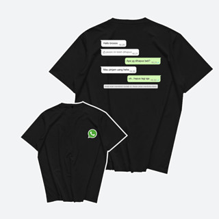 Kepstore - Kaos Chat Hallo Bro Want To Borrow Money Hehe เสื้อเชิ้ตผู้ชาย - Combed 24s - Unisex