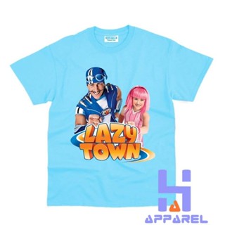 เสื้อยืด พิมพ์ลาย Lazy TOWN สําหรับเด็ก