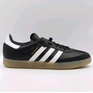 Adidas Samba รองเท้าผ้าใบ สีขาวดํา