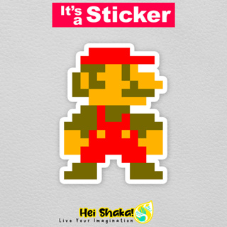 Heishaka สติกเกอร์ไวนิล ลาย Mario กันน้ํา สําหรับติดตกแต่งเกมเมอร์