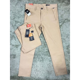 Volcom CHINO CHINOS กางเกงขายาว สีน้ําตาล สําหรับผู้ชาย