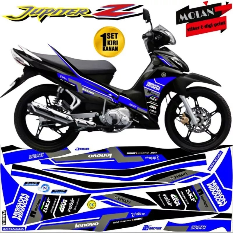 สติ๊กเกอร์รูปลอก Striping Variation Jupiter Z Robot 2010-2013 SKY Yamaha MOTO GP /Jupiter Z 2010 /Ju