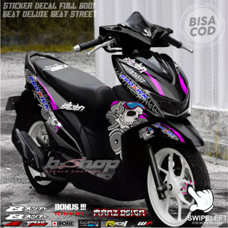 สติกเกอร์รูปลอก แบบเต็มตัว ลาย honda beat deluxe