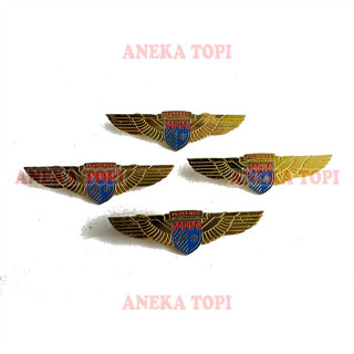 Kapika Brevet Wing Pin หมุดติดหมวก สีทอง