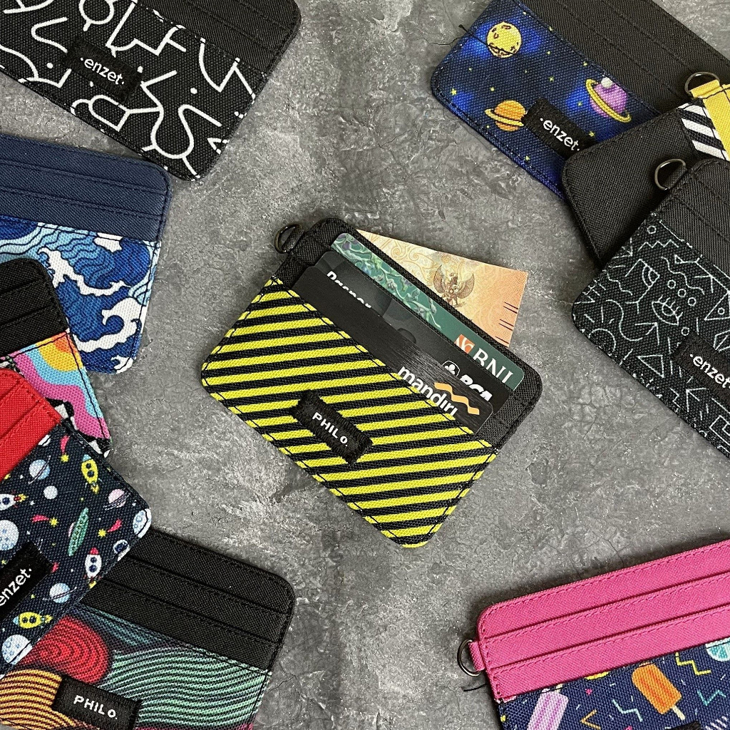 กระเป๋าใส่บัตรบาง-กระเป๋าสตางค์บัตรบาง-กระเป๋าสตางค์ผ้า cordura เรียบง่าย