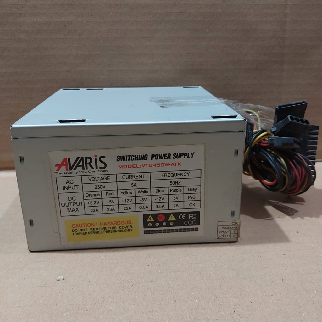 Psu powersuupply 450watt 24pin avaris