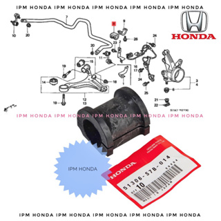 ที่วางบูชยางกันโคลง ด้านหน้า 51306 S7B สําหรับ Honda CRV GEN 2 RD4 RD5 STREAM 2002 2003 2004 2005 2006