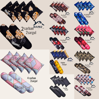 SARUNG BANTAL ISI 6PCS 4 SARUNG BANTAL 2 SARUNG GULING KARAKTER DAN MOTIF LENGKAP