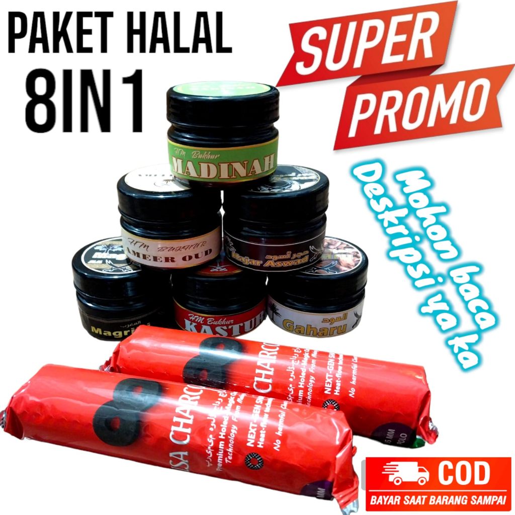 Zoyands 9In1 Package ซื้อ Buuhur 9 แถม 2 Charcoal Plus Spoon Aroma Hajar Aswd Madinah Kasturi Gahru