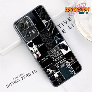 [MOTIF Blck] เคสโทรศัพท์มือถือแบบแข็ง หรูหรา สําหรับ INFINIX ZERO 5G 2023 INFINIX ZERO 5G 2023 Hp INFINIX ZERO 5G 2023 Hp INFINIX ZERO 5G 2023 เคส -