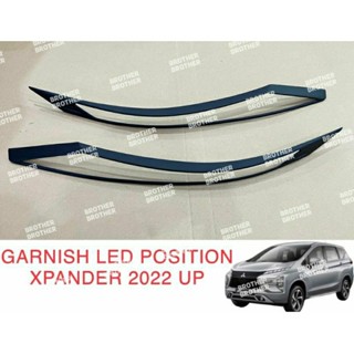 Garnish ที่เขียนคิ้ว โครเมี่ยม สีดํา Xpander/Cross 2022 2023 2024 2025