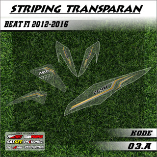 Beat FI OLD STRIPING 2012-2016 ลิสต์แปรผันมอเตอร์ แบบใส ดีไซน์มินิมอล รหัส 03