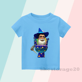 เสื้อยืด พิมพ์ลาย WIZARD SKIBIDI TOILET BOSS สําหรับเด็กผู้ชาย และเด็กผู้หญิง