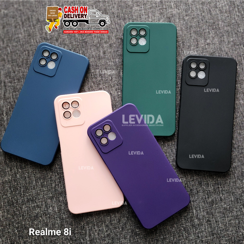 Realme 8i Realme 9 4G Realme 9i Reame 9 Pro Softcase Macaronเลนส์ป้องกันกล้องสแควร์กรณีRealme 8i Rea
