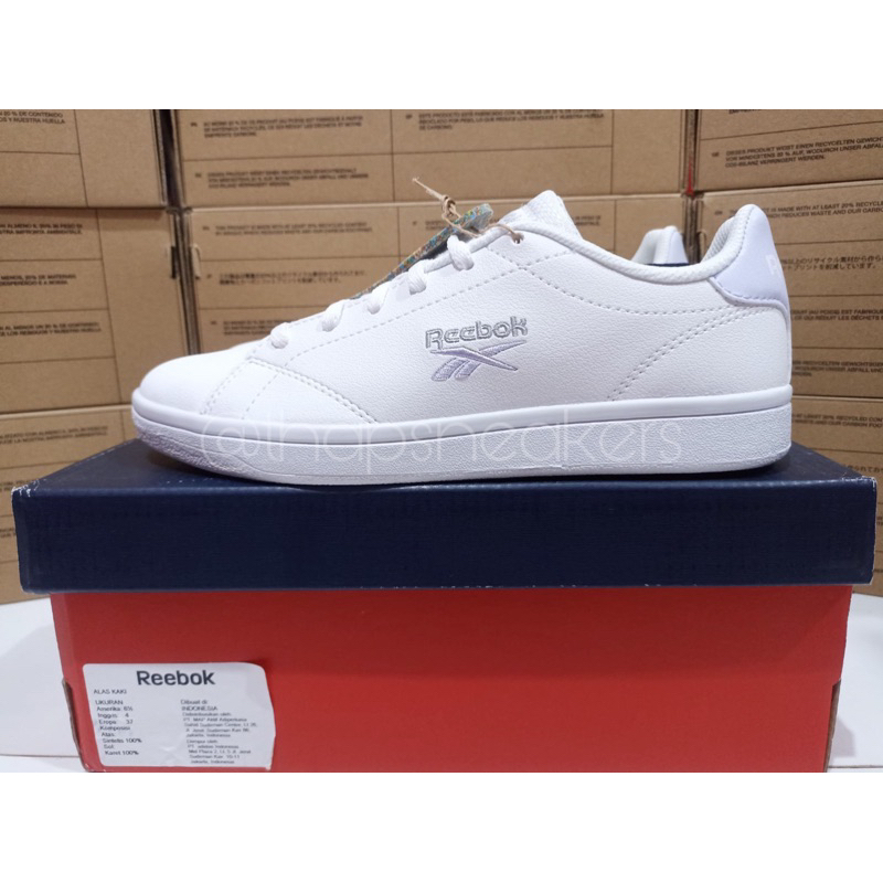 รองเท้า Reebok Royal Complete Sport สีขาว/สีม่วงอย่างเป็นทางการ