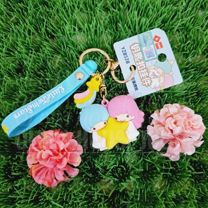 GANTUNGAN พวงกุญแจสายรุ้ง Little Twinstar พวงกุญแจเชือกสีน้ําเงิน Little Twinstar Star