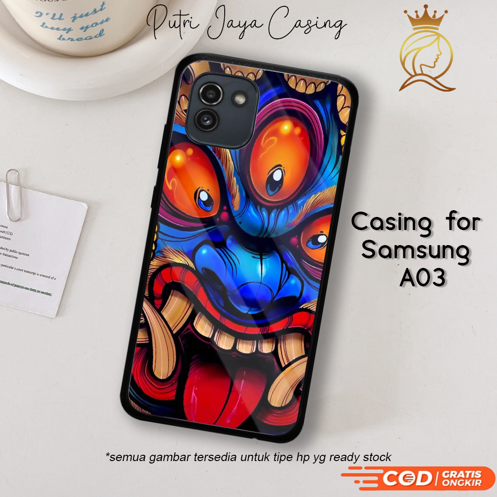 Samsung A03 Aesthetic Motif GRFTY 06 ล่าสุดหรูหราปลอกน่ารัก Cool Plain Wavy Wave สายคล้องน่ารัก Aest
