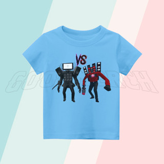 เสื้อยืด พิมพ์ลาย TITAN TV MAN VS SPEAKER MAN SKIBIDI TOILET สําหรับเด็ก