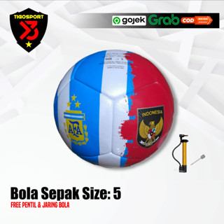ลูกบอลฟุตบอล Indonesian ARGENTINA CUSTOM 5 สนาม