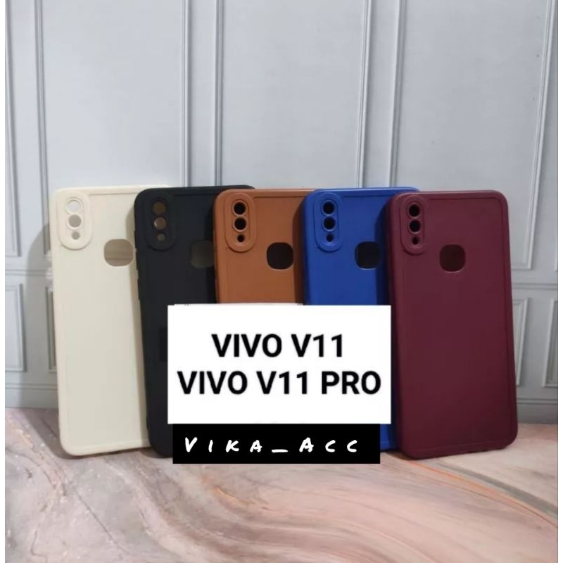 SOFTCASE MACAROON SILICON VIVO V11/V11 PRO/V9/Y85 CASE TPU CANDY PRO CAMERA