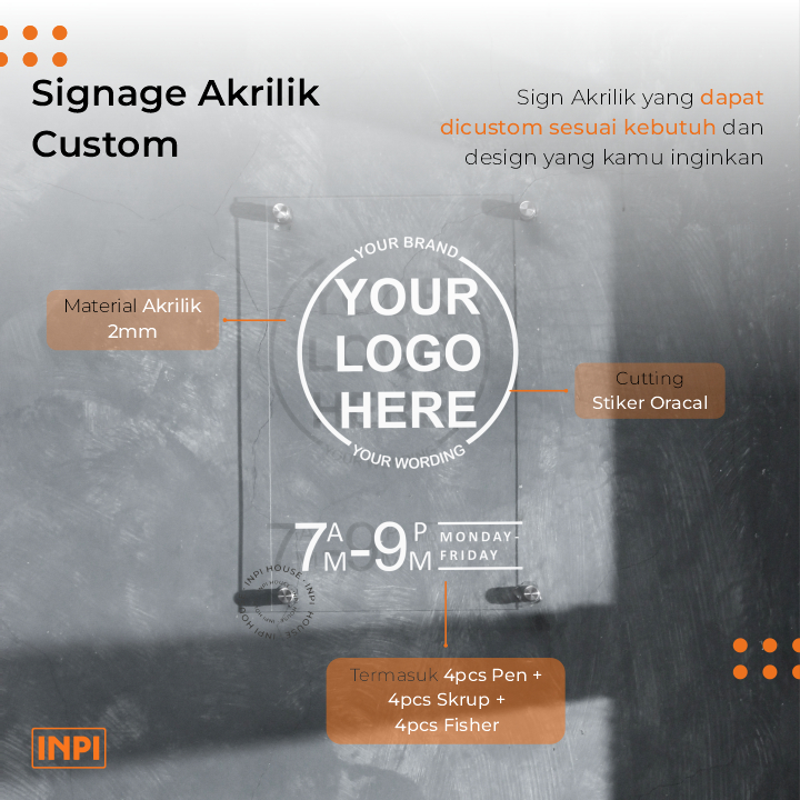 ป้ายอะคริลิคที่กําหนดเอง - ออกแบบที่กําหนดเอง - ป้ายป้ายนาฬิกาการดําเนินงานร้านค้า - โลโก้ที่กําหนดเอง - บอร์ดอะคริลิคที่กําหนดเอง - รูปที่ 2