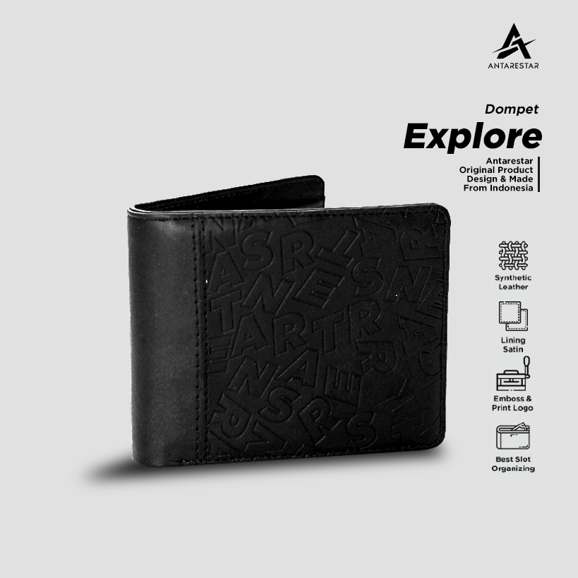 กระเป๋าสตางค์หนังพับผู้ชายคุณภาพ Xplore Series Antarestar Wallet