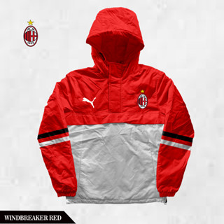 เสื้อแจ็กเก็ต เสื้อกีฬา ร่มชูชีพ AC MILAN สําหรับกลางแจ้ง