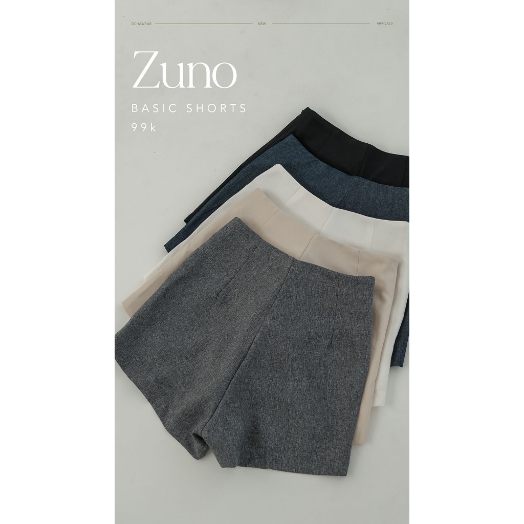 กางเกงขาสั้น Zuno Basic -- Ocha Wear | กางเกงขาสั้นผู้หญิง | กางเกงทรงเอลําลอง