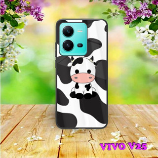 [OR38] เคสมันวาว VIVO V25|V25e | เคส COW Motif Hp น่ารัก