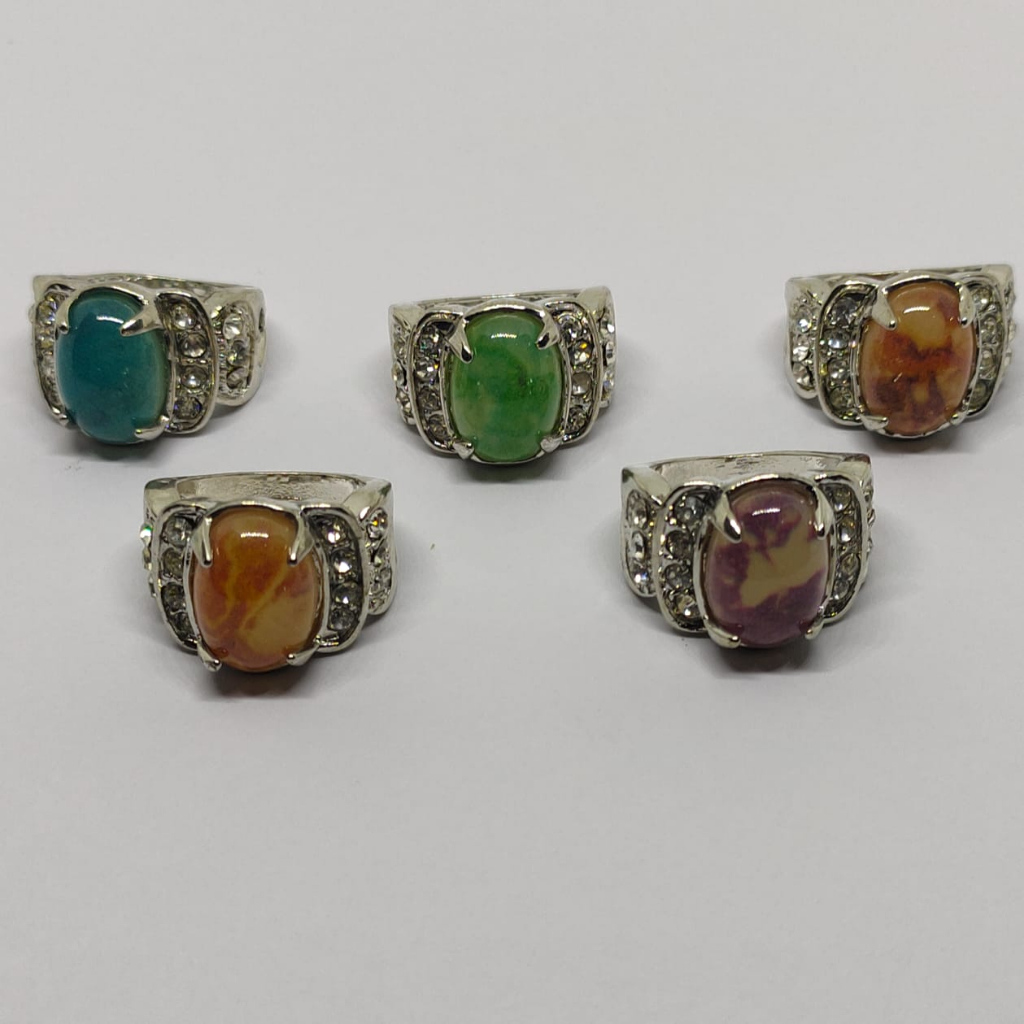 แหวนหยกอัญมณีเงิน Iqbal Harapan