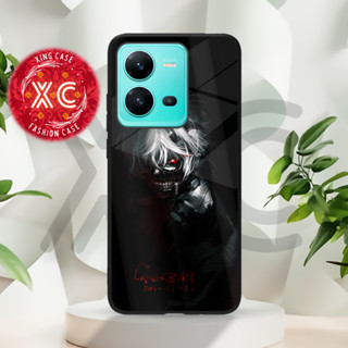 |An02| เคสกระจกเงา สําหรับ HP VIVO V25 V25E | ขอเคส HP เคสแข็ง นิ่ม ปรับแต่งได้ | เคสโทรศัพท์มือถือ HD ลายการ์ตูนอนิเมะ KANEKI KEN TOKYO GHOUL คุณภาพดี