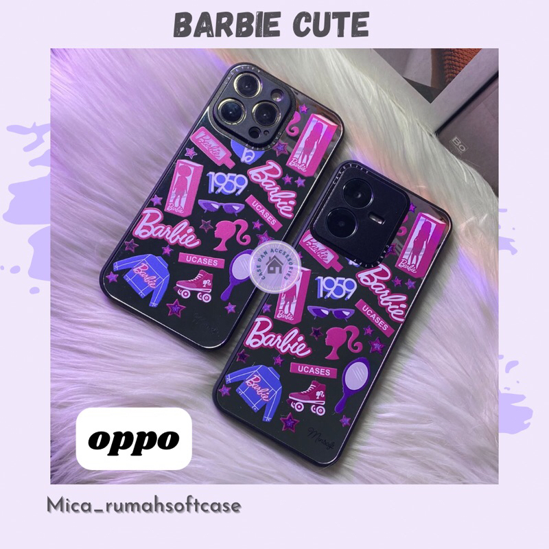 กรณี BARBIE OPPO A74 4G A95 4G A57 2022 A77S REN0 5 REN0 7 4G REN0 8 4G REN0 8T 4G REN0 6 4G REN0 5F