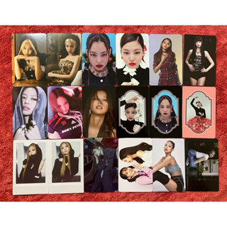 การ์ดรูปภาพอย่างเป็นทางการ PC JENNIE JENSOO BLACKPINK ALBUM SQUARE UP BORNPINK SEASON GREETINGS 2021 POB KTOWN4U APPLE MUSIC SUMMER DIARY 2019 WELCOMING COLLECTION 2022