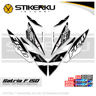 สติกเกอร์หัวฉีด SATRIA FU 150 SIMPLE F150 SATRIA F150 2016-2022 STICKER STRIPING SATRIA FU BELANG R150 STOCK DECALS RIDER FI R150 SATRIA EDITION Stickerkustore 2nd MOTIF