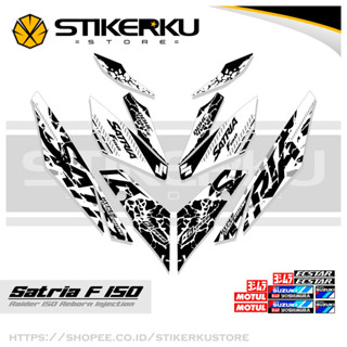 สติกเกอร์หัวฉีด SATRIA FU 150 SIMPLE F150 SATRIA F150 2016-2022 STICKER STRIPING SATRIA FU BELANG R150 STOCK DECALS RIDER FI R150 SATRIA EDITION Stickerkustore 6th MOTIF